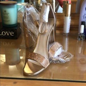 Rose gold heels